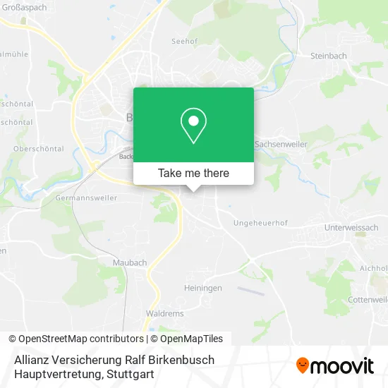 Карта Allianz Versicherung Ralf Birkenbusch Hauptvertretung