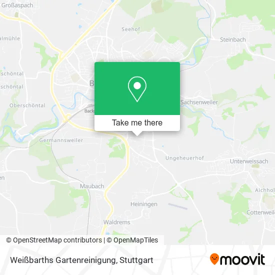 Карта Weißbarths Gartenreinigung