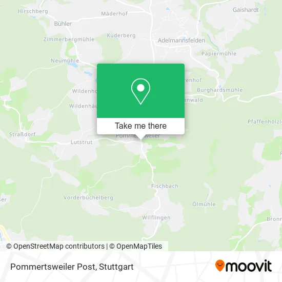 Карта Pommertsweiler Post
