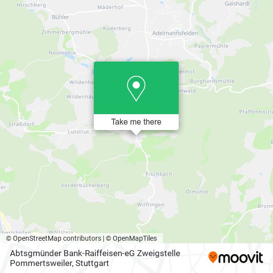 Abtsgmünder Bank-Raiffeisen-eG Zweigstelle Pommertsweiler map