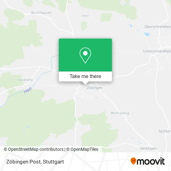 Карта Zöbingen Post