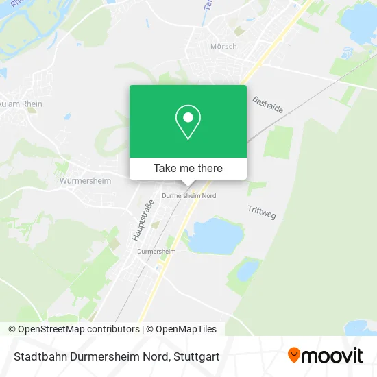 Карта Stadtbahn Durmersheim Nord