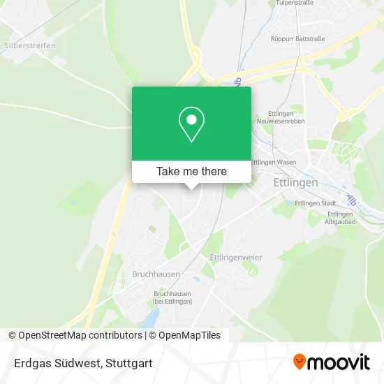 Карта Erdgas Südwest