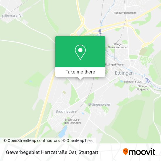 Gewerbegebiet Hertzstraße Ost map