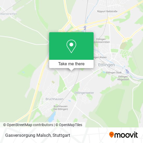 Gasversorgung Malsch map