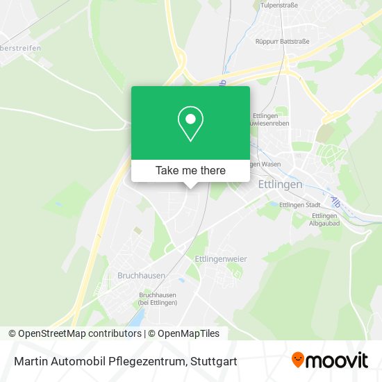 Martin Automobil Pflegezentrum map