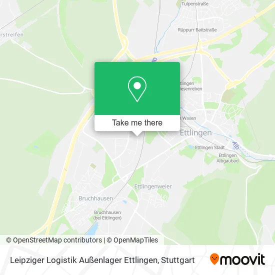 Карта Leipziger Logistik Außenlager Ettlingen