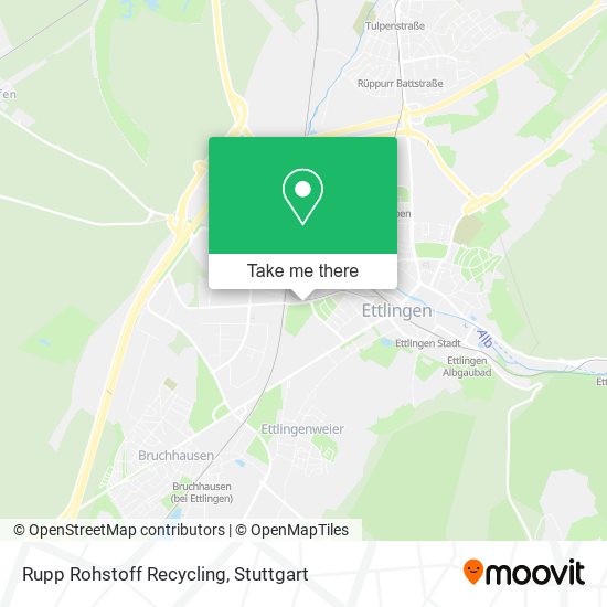 Rupp Rohstoff Recycling map