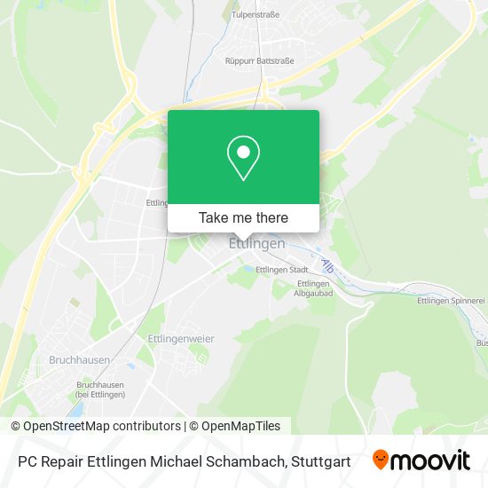 PC Repair Ettlingen Michael Schambach map