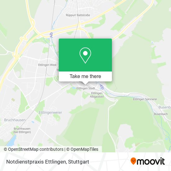 Карта Notdienstpraxis Ettlingen