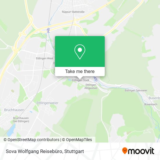 Sova Wolfgang Reisebüro map