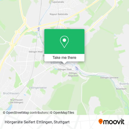 Карта Hörgeräte Seifert Ettlingen