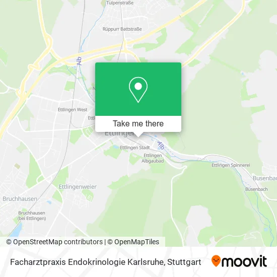 Карта Facharztpraxis Endokrinologie Karlsruhe