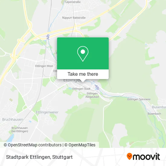 Карта Stadtpark Ettlingen