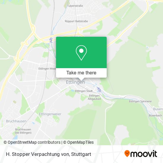 H. Stopper Verpachtung von map