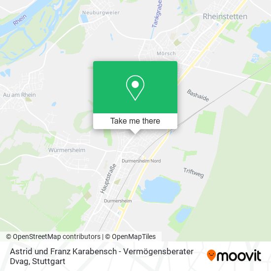 Astrid und Franz Karabensch - Vermögensberater Dvag map
