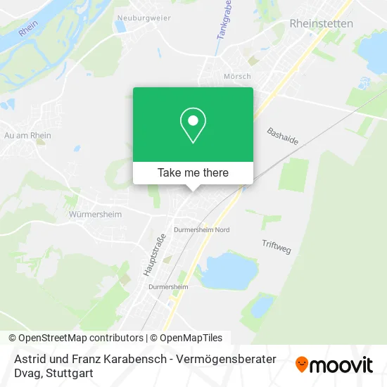 Карта Astrid und Franz Karabensch - Vermögensberater Dvag