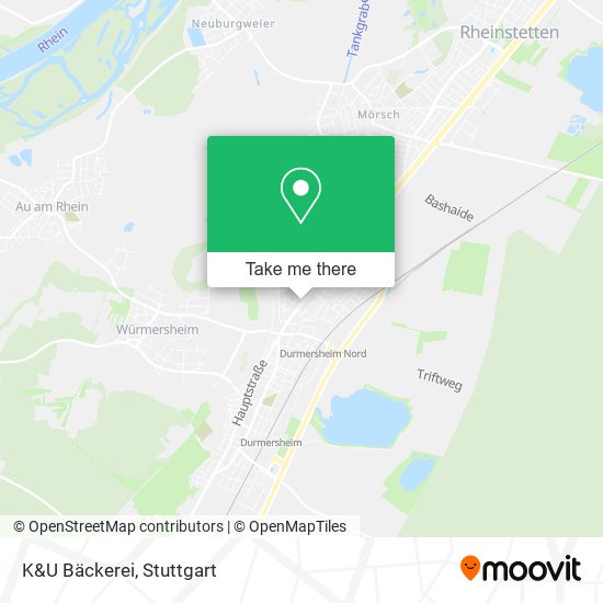 Карта K&U Bäckerei