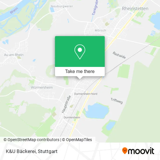 K&U Bäckerei map