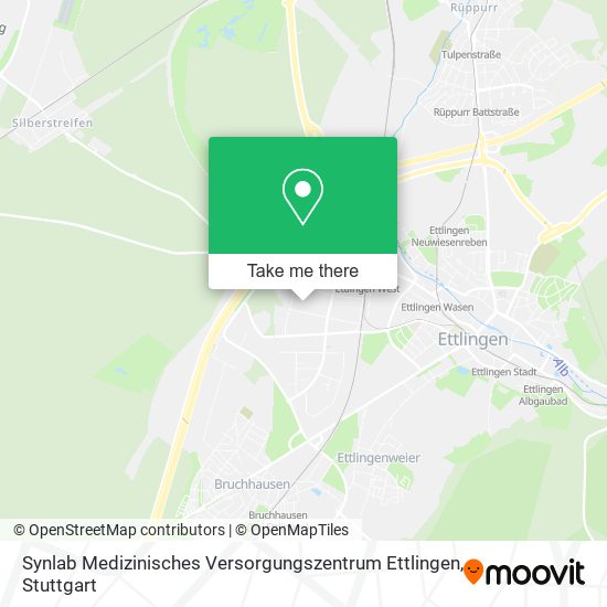 Synlab Medizinisches Versorgungszentrum Ettlingen map