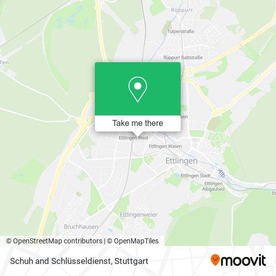 Schuh and Schlüsseldienst map