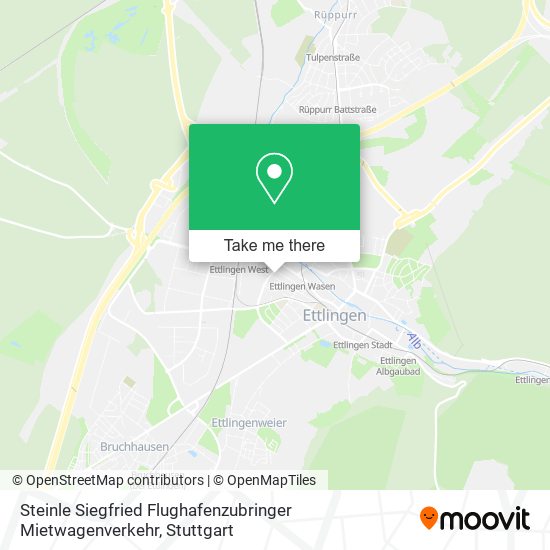 Steinle Siegfried Flughafenzubringer Mietwagenverkehr map