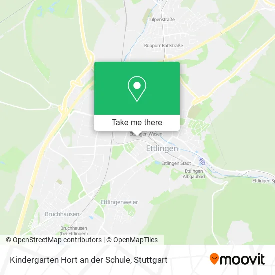 Карта Kindergarten Hort an der Schule