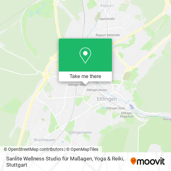 Карта Sanlite Wellness Studio für Maßagen, Yoga & Reiki