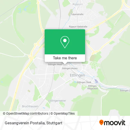 Карта Gesangverein Postalia