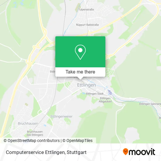 Карта Computerservice Ettlingen