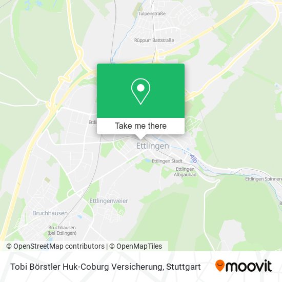 Tobi Börstler Huk-Coburg Versicherung map