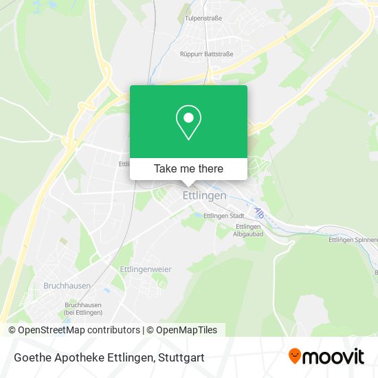 Goethe Apotheke Ettlingen map