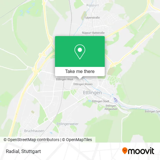 Карта Radial
