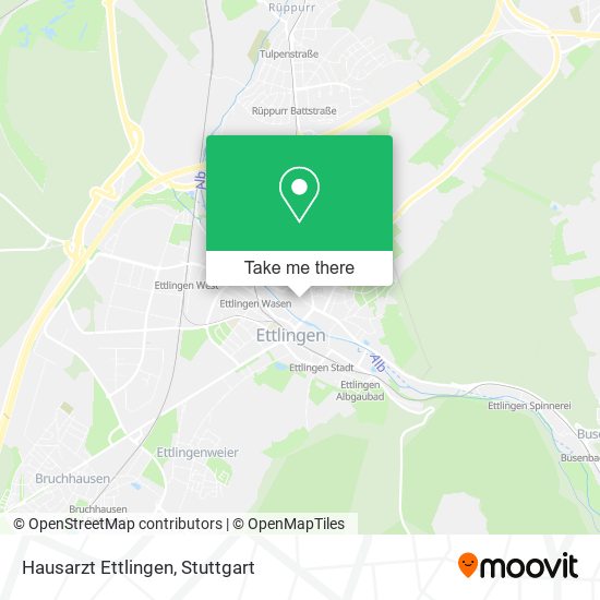 Карта Hausarzt Ettlingen