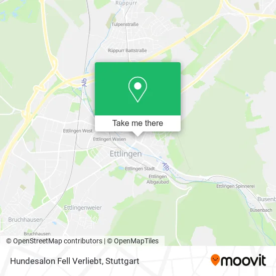 Карта Hundesalon Fell Verliebt