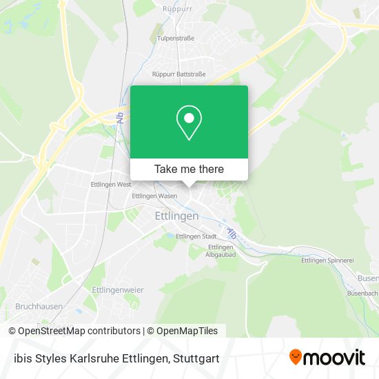 Карта ibis Styles Karlsruhe Ettlingen