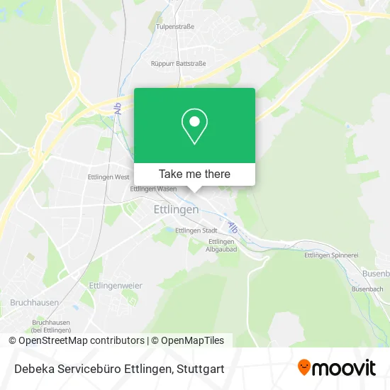 Карта Debeka Servicebüro Ettlingen