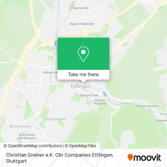 Карта Christian Greiner e.K. Cbr Companies Ettlingen
