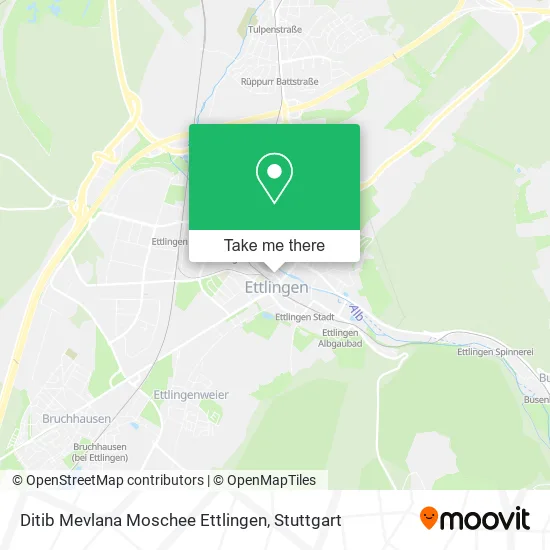 Карта Ditib Mevlana Moschee Ettlingen
