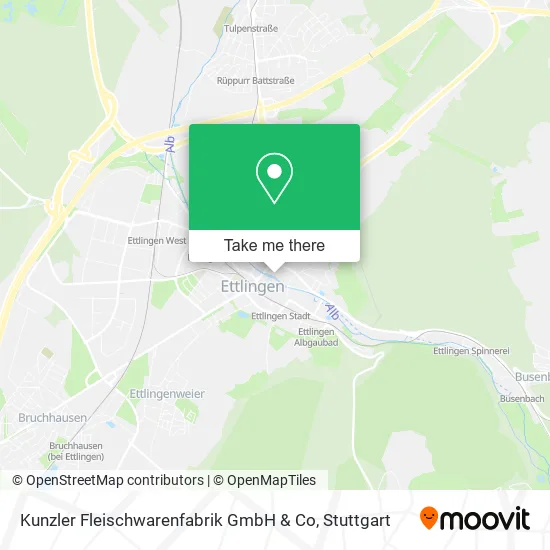 Карта Kunzler Fleischwarenfabrik GmbH & Co