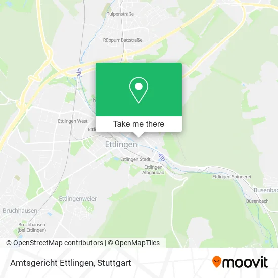 Карта Amtsgericht Ettlingen