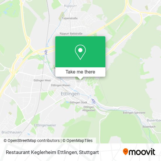 Restaurant Keglerheim Ettlingen map