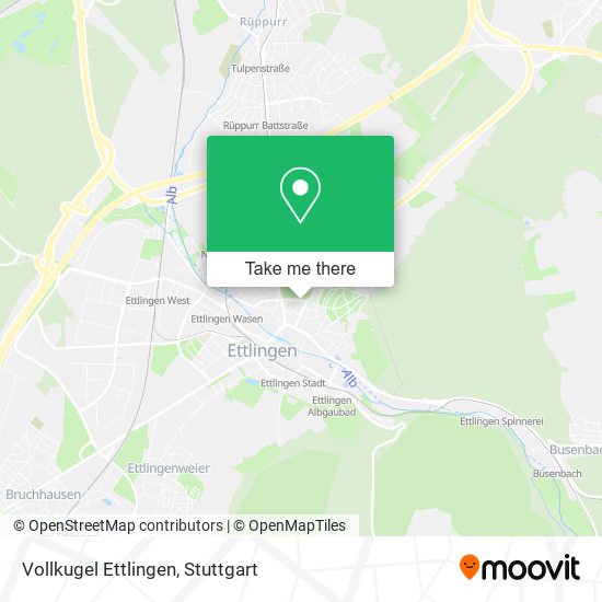 Карта Vollkugel Ettlingen
