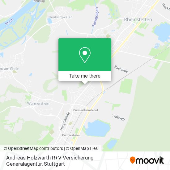 Andreas Holzwarth R+V Versicherung Generalagentur map