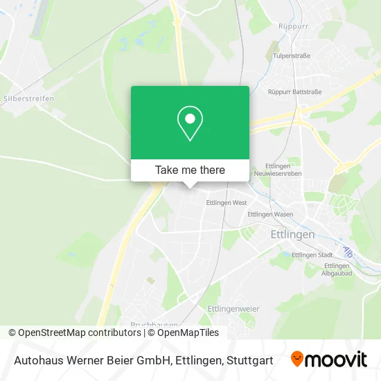 Карта Autohaus Werner Beier GmbH, Ettlingen