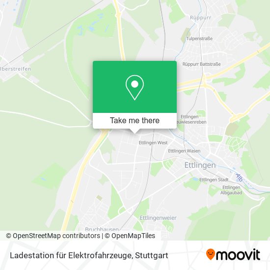 Ladestation für Elektrofahrzeuge map