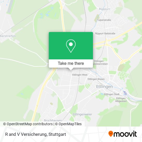R and V Versicherung map