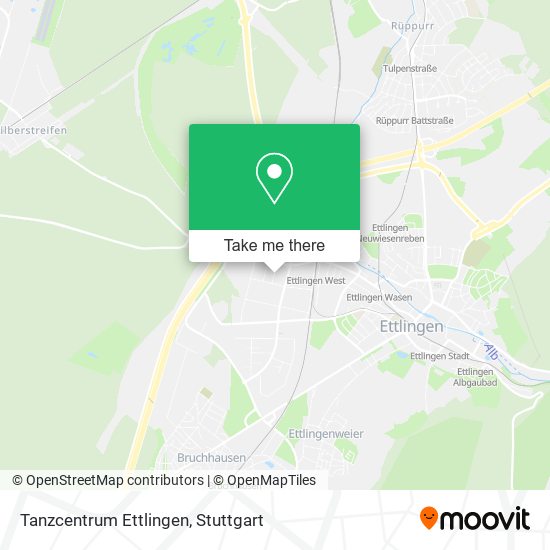 Tanzcentrum Ettlingen map