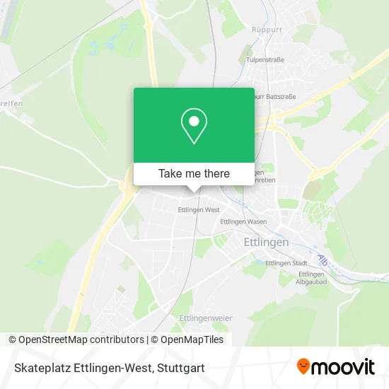 Карта Skateplatz Ettlingen-West