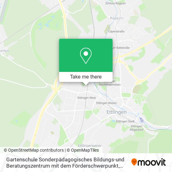 Gartenschule Sonderpädagogisches Bildungs-und Beratungszentrum mit dem Förderschwerpunkt map